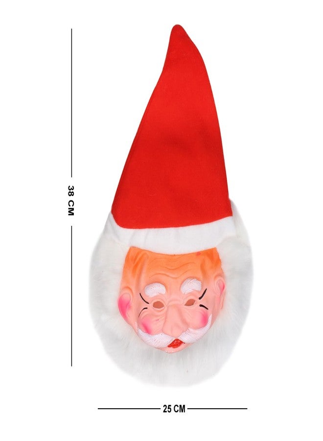 BAAL Christmas Santa Mask With Stick For Kids and Adults - Image 2